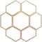 Ekena Millwork Florin Wood Fretwork Pierced Ceiling Medallion, Alder, 32"OD x 13 5/8"ID x 1/4"T CMWP32X32X0250FOAL - alternate 1